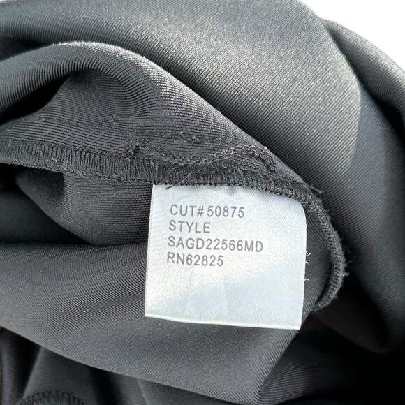 SHO TADASHI SHOJI Black Cutout Sequin Formal Midi Dress Gown Women's Size Medium - Picture 6 of 8